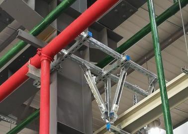 石家庄市该抗震支架的整体式支吊架结构协调性好